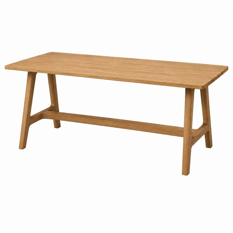 Table à manger 140 x 70 cm en bois marron style contemporain